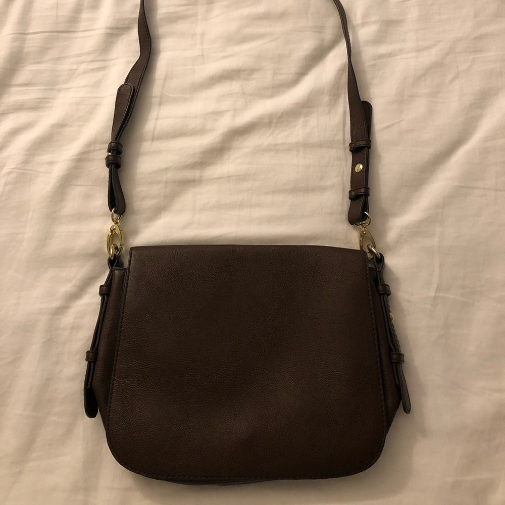 H&M Brown Flap Messenger Bag